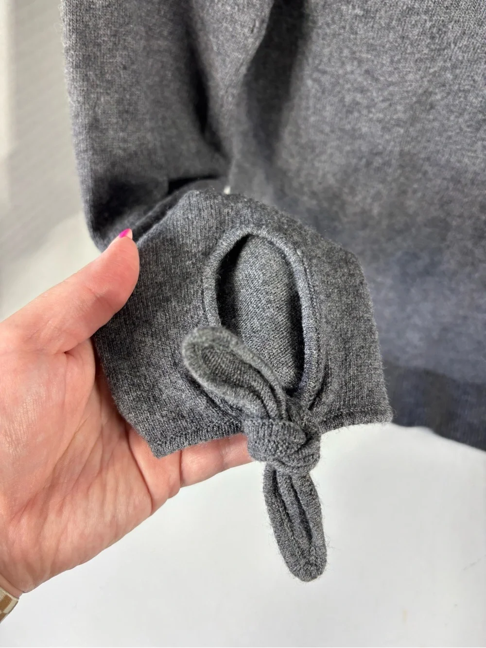 Banana Republic Sweater Women's Merino Wool Cashmere - Filpucci Tie Cuffs Small